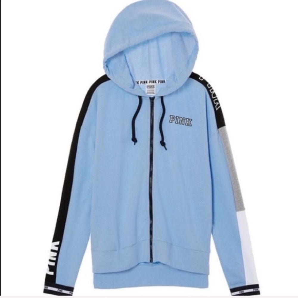 VS PINK Full Zip Blue Jacket